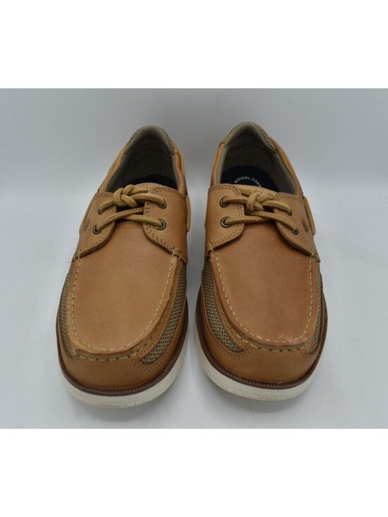 Sperry Mens Size 11 Surveyor 2 Eye Linen Light Brown Leather Boat Shoes main image 8